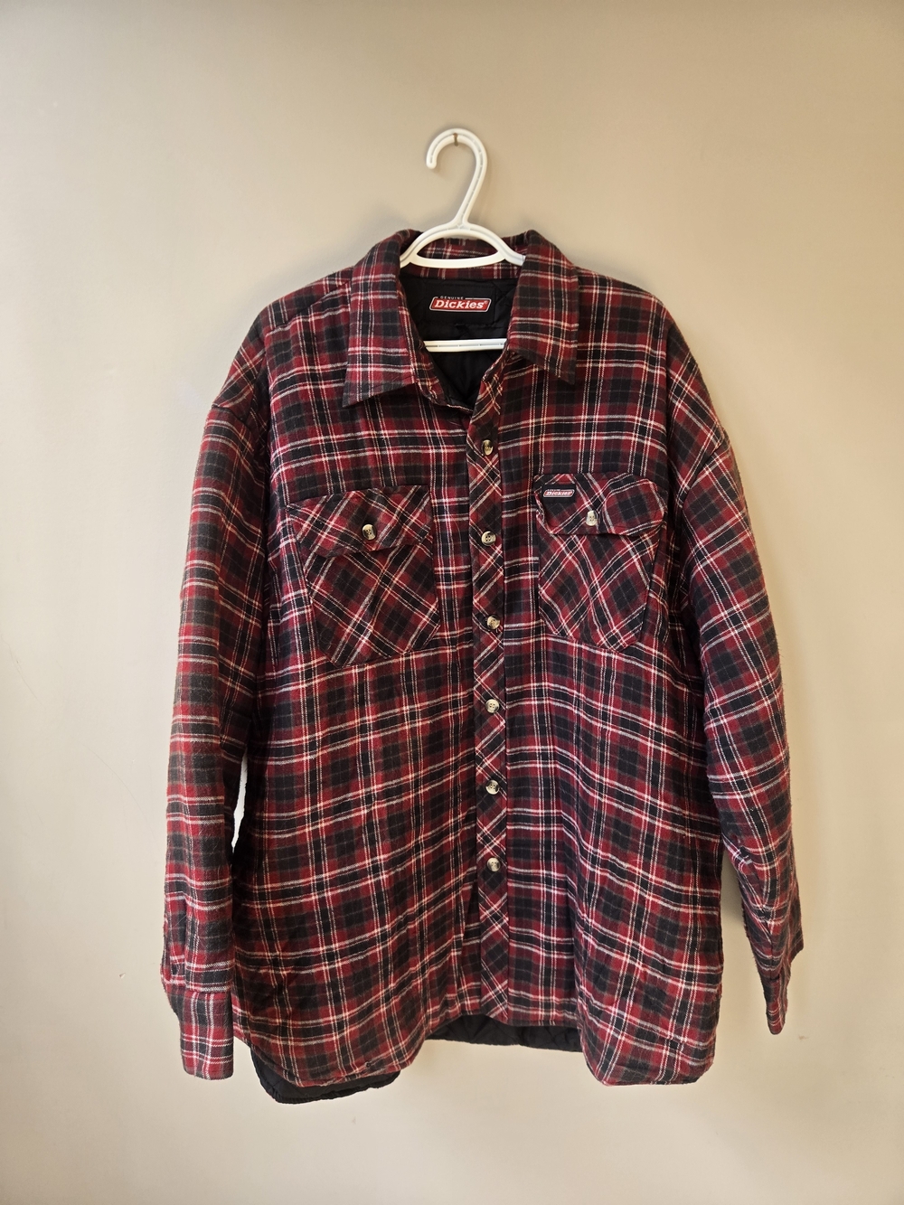 2008 Dickies Quilted‑Lined Flannel Jacket – 2XL – Excellent Condition
